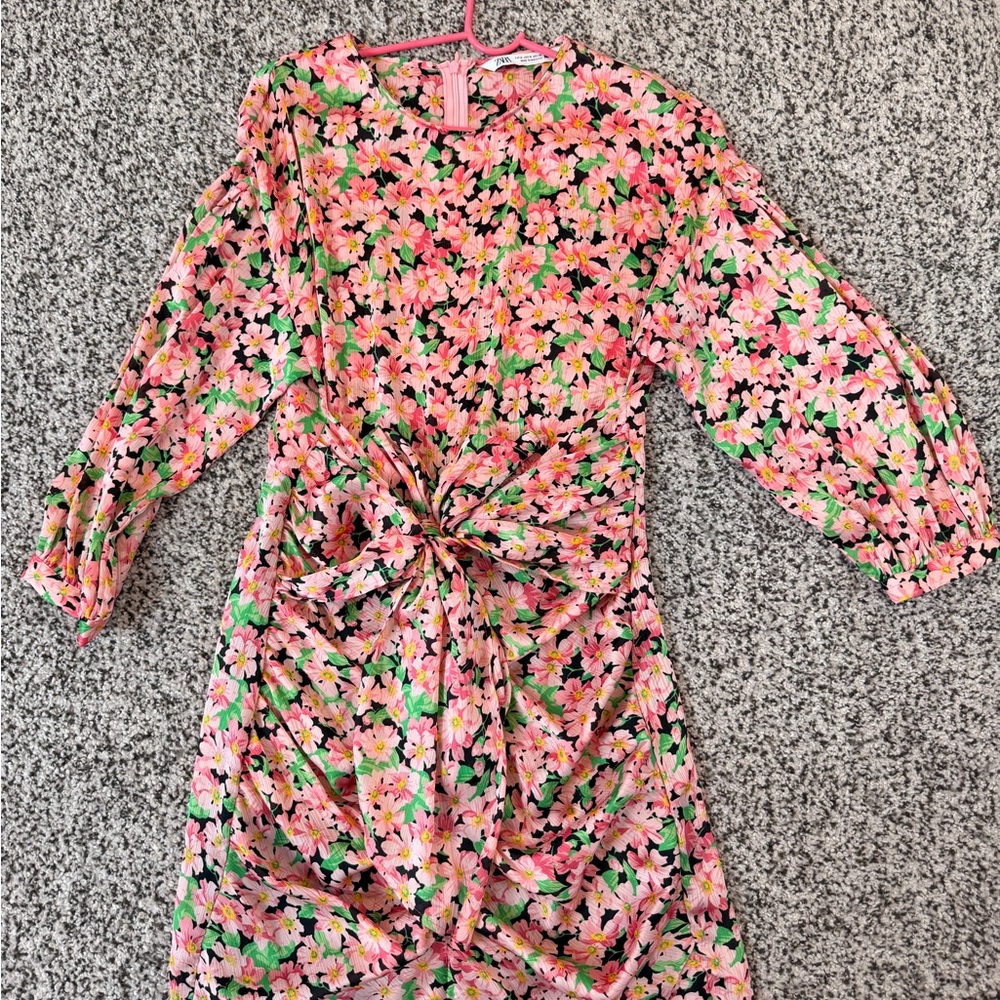 Zara Pink floral dress